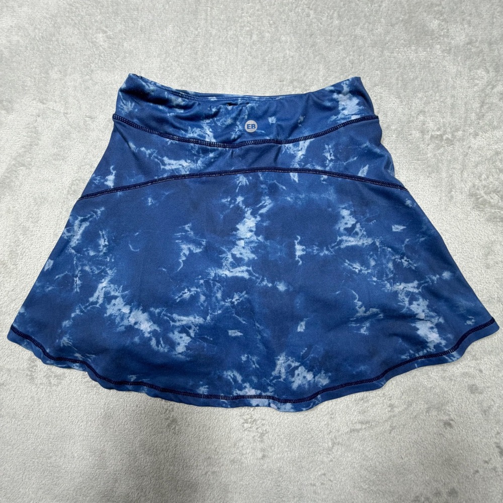 Eddie Bauer Kids Blue Tie Dye Athletic Skort Size L 14 812ST976 Activewear